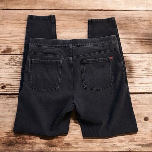 Spanx Womens L Jean-ish Stretch Leggings Black Jeggings Pull On Pants - Picture 2 of 5